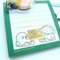 Image 2 of Let's Get Quackin' memopad