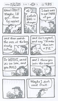 NEW!! Daily Comic 11/6: Three Fuji Apples
