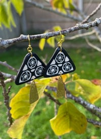 Image 1 of The Wonky Wheel Polymer Clay Earrings 3