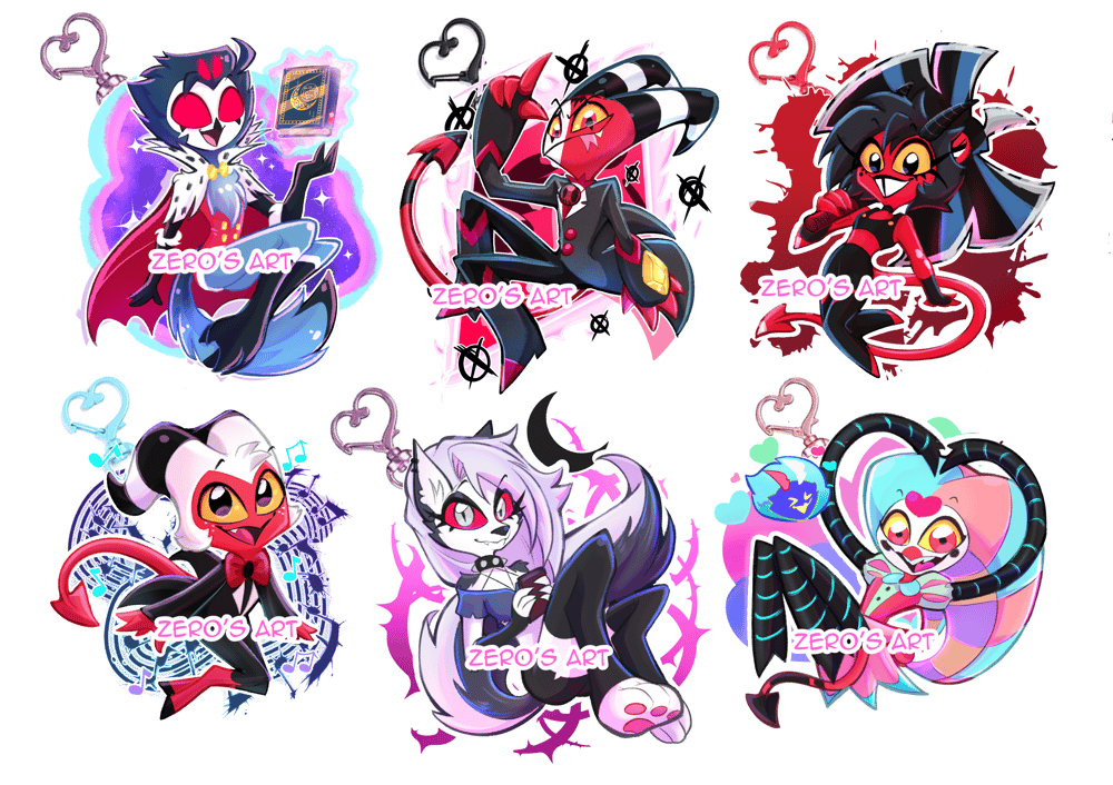 Image of PREORDER Pilot Pack (Keychains+Stickers+Prints)