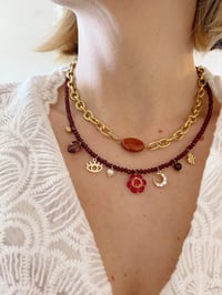 Image 2 of Collier OROS // Jaspe Rouge