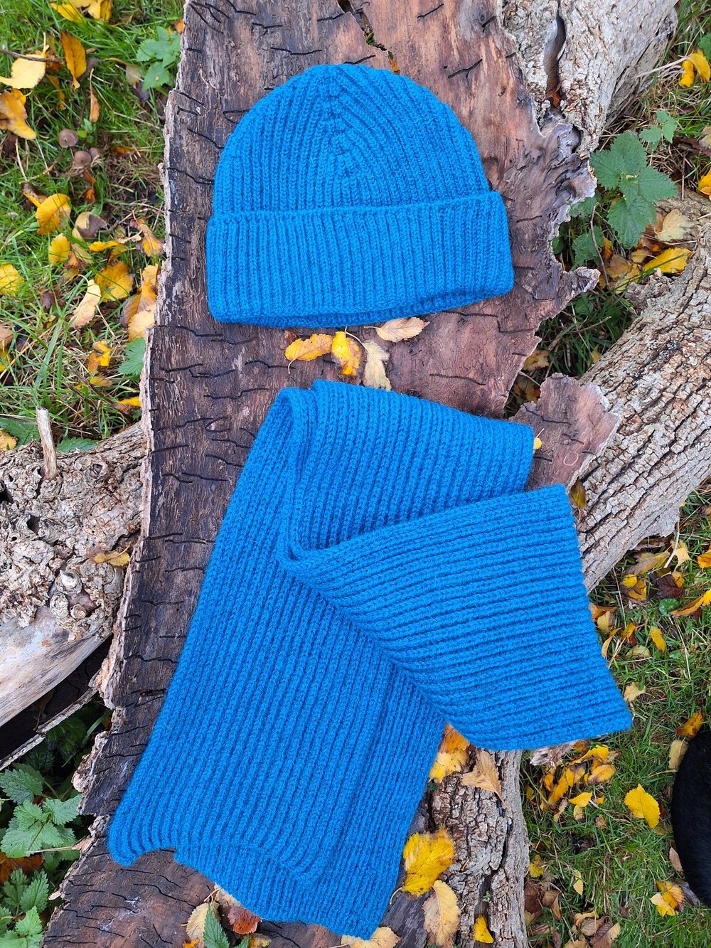 Image of Fisherman's Rib Beanie and Scarf Set