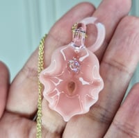 Image 2 of PINK OPAL VULVA PENDANT