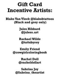 Image 4 of Slow Season Tattoo Incentive Gift Cards!