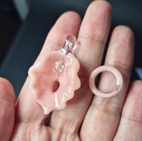 Image 3 of PINK OPAL VULVA PENDANT