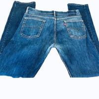 Image 3 of Mens Levi's 513  Jeans Vintage 2019 straight leg , dark wash , 98% cotton , SZ 34/34 