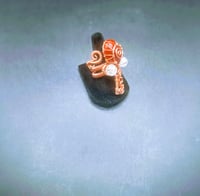 Image 6 of Carnelian Agate and Neodymium Magnet Ankh Ring Adjustable 