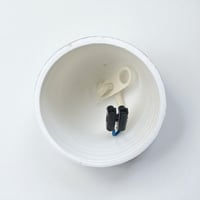 Image 10 of Suspension ronde en opaline orange - verre opalin vintage 1960 - 1970 - Space Age 