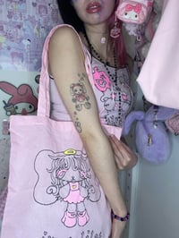 Image 1 of lilac angel tote bag