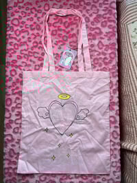 Image 5 of lilac angel tote bag