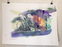 Image 2 of Will Barras "Tour de France". Sérigraphie