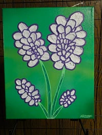 Image 1 of Shifting flowers canvas