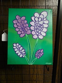 Image 2 of Shifting flowers canvas