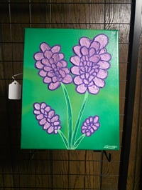 Image 3 of Shifting flowers canvas