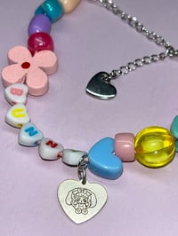 Image 5 of ⋆｡°✩ star wishes⋆｡°✩  kandi pink cord bracelet