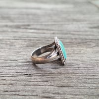 Image 3 of Square Turquoise Ring, c. 1960s