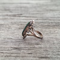 Image 2 of Southwest Malachite Ring, c. 1960s