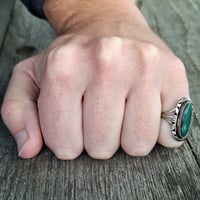 Image 5 of Southwest Malachite Ring, c. 1960s