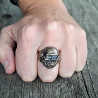 Image 5 of Hinged Jaw Skull Ring, c. 1980s