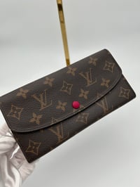 Image 1 of Louis Vuitton Monogram Emelie Wallet Fushcia