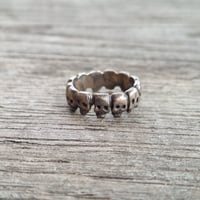 Image 1 of Skull Ring Band, c. 1980s