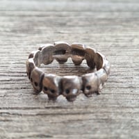 Image 3 of Skull Ring Band, c. 1980s