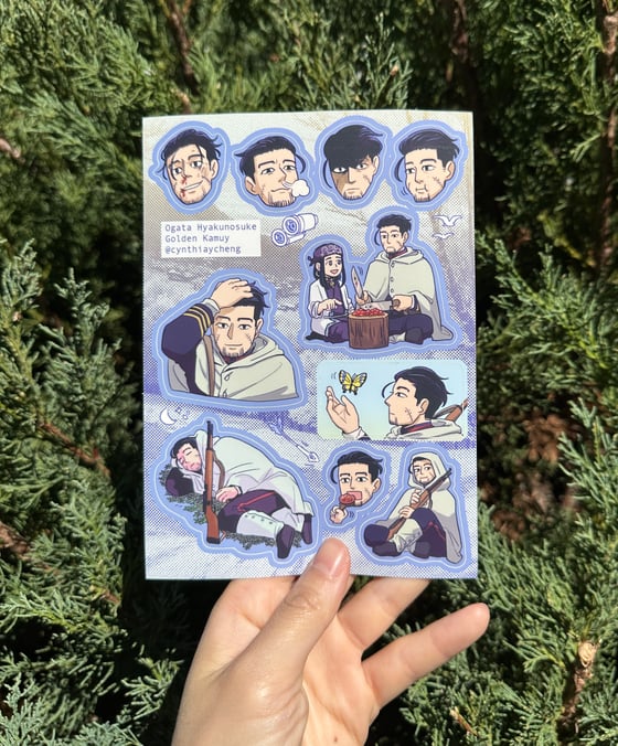 Image of Ogata Golden Kamuy sticker sheet