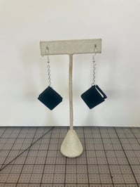 Book Earrings -Black