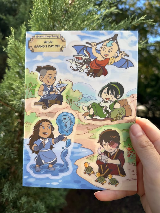 Image of [NEW] AtLA Gaang sticker sheet