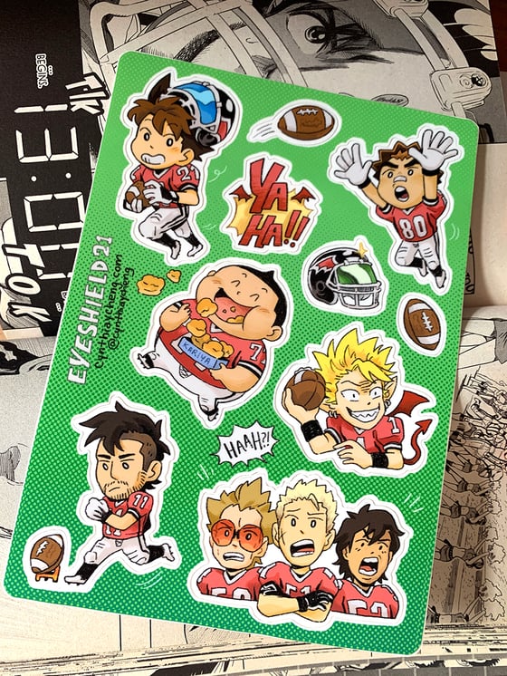 Image of Eyeshield 21 sticker sheet