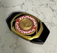 Image 1 of Screen Cast Zyuranger Dino Buckler Prop & Coin