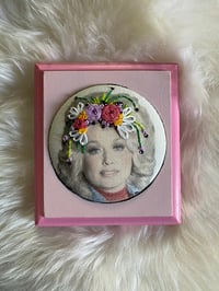Image 1 of Good golly it's DOLLY! Embroidered photograph