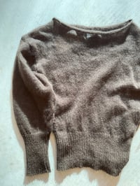 Image 2 of Luna Alpaca Top — Brown