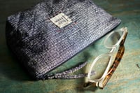 Image 5 of Red Star Patchwork Makeup Bag, Handmade Vintage Fabric Zipper Pouch