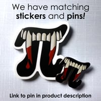 Image 2 of Vam-Pi-re Sticker | Vampire Math Pun
