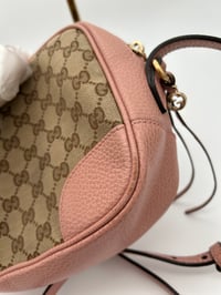 Image 4 of Gucci Bree GG Canvas Pink Leather Crossbody Bag