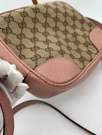 Image 5 of Gucci Bree GG Canvas Pink Leather Crossbody Bag