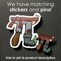 Image 2 of Pi-r-8 Sticker | Pirate Math Pun