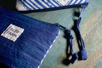 Image 5 of Hand-printed Double Happiness Fabric Mini Wallet Card and Coin Purse