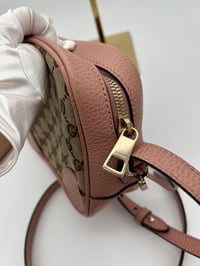 Image 10 of Gucci Bree GG Canvas Pink Leather Crossbody Bag