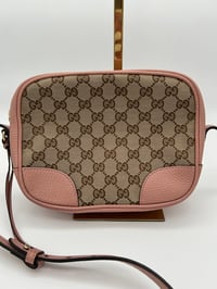 Image 6 of Gucci Bree GG Canvas Pink Leather Crossbody Bag