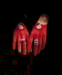 Image 2 of Violet Gold Dome Ring