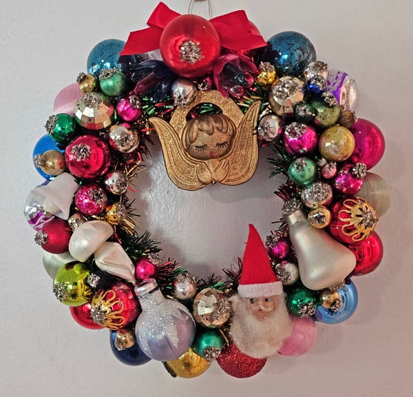 Image of Mini Christmas Ornament Wreath Sweet Angel