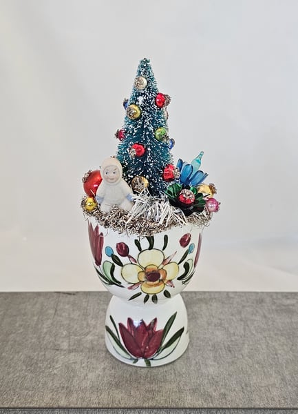Image of Cutest Vintage Egg Cup Holiday Decor