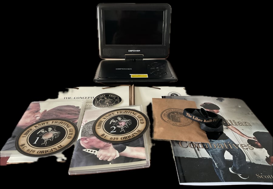 Image of Libre Knife Fighting Guild Initiation Package (level 1) with Portable DVD Player