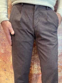 Image 1 of Pantalone Chino Pence Flanella Cotone Marrone