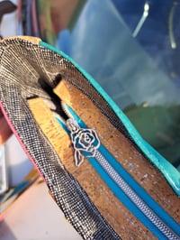 Image 3 of Rainbow and Natural Silver Cork Crossbody Bag