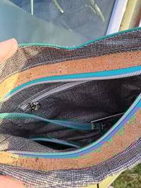 Image 4 of Rainbow and Natural Silver Cork Crossbody Bag