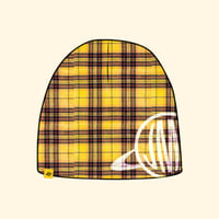 Bonnet tartan jaune