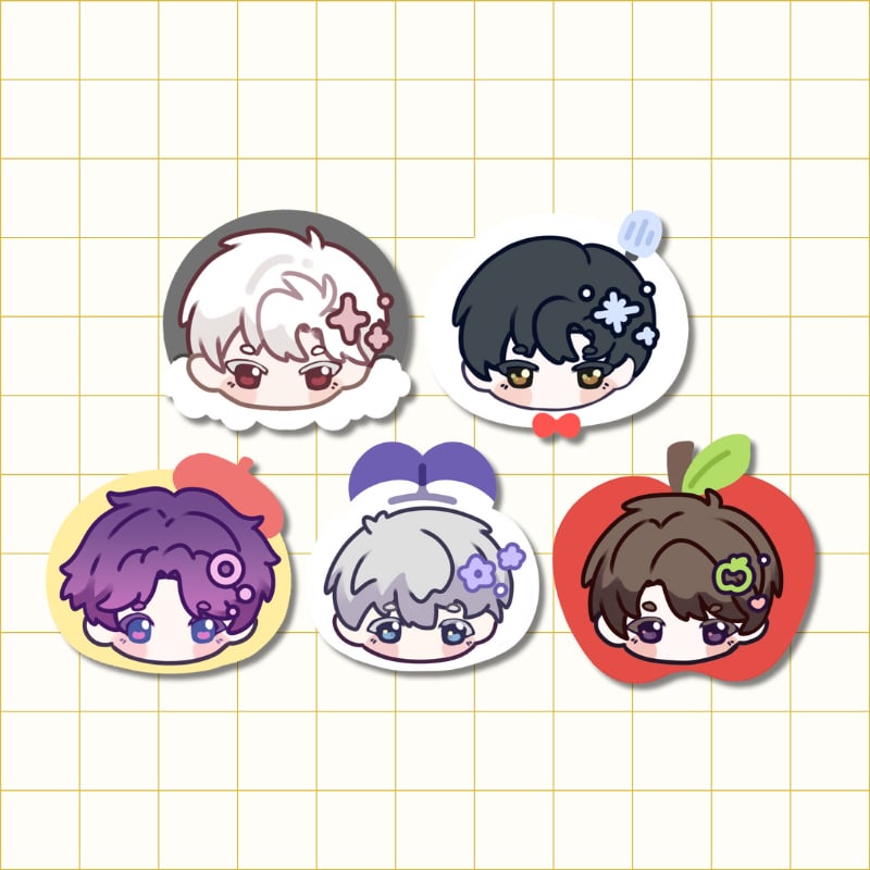 Image of LADS Chibi Head Stickers